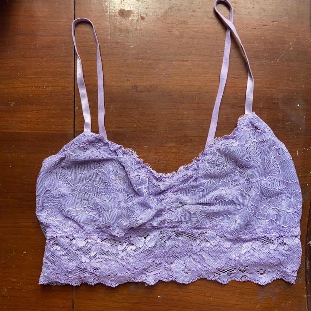 Sparkle & Fade Urban Outfitters Lace Bralette lilac lavender purple